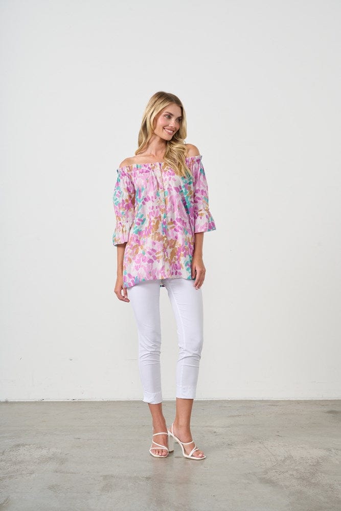 Load image into Gallery viewer, Holmes &amp; Fallon Womens Off-Shoulder Sparkle Blouse
