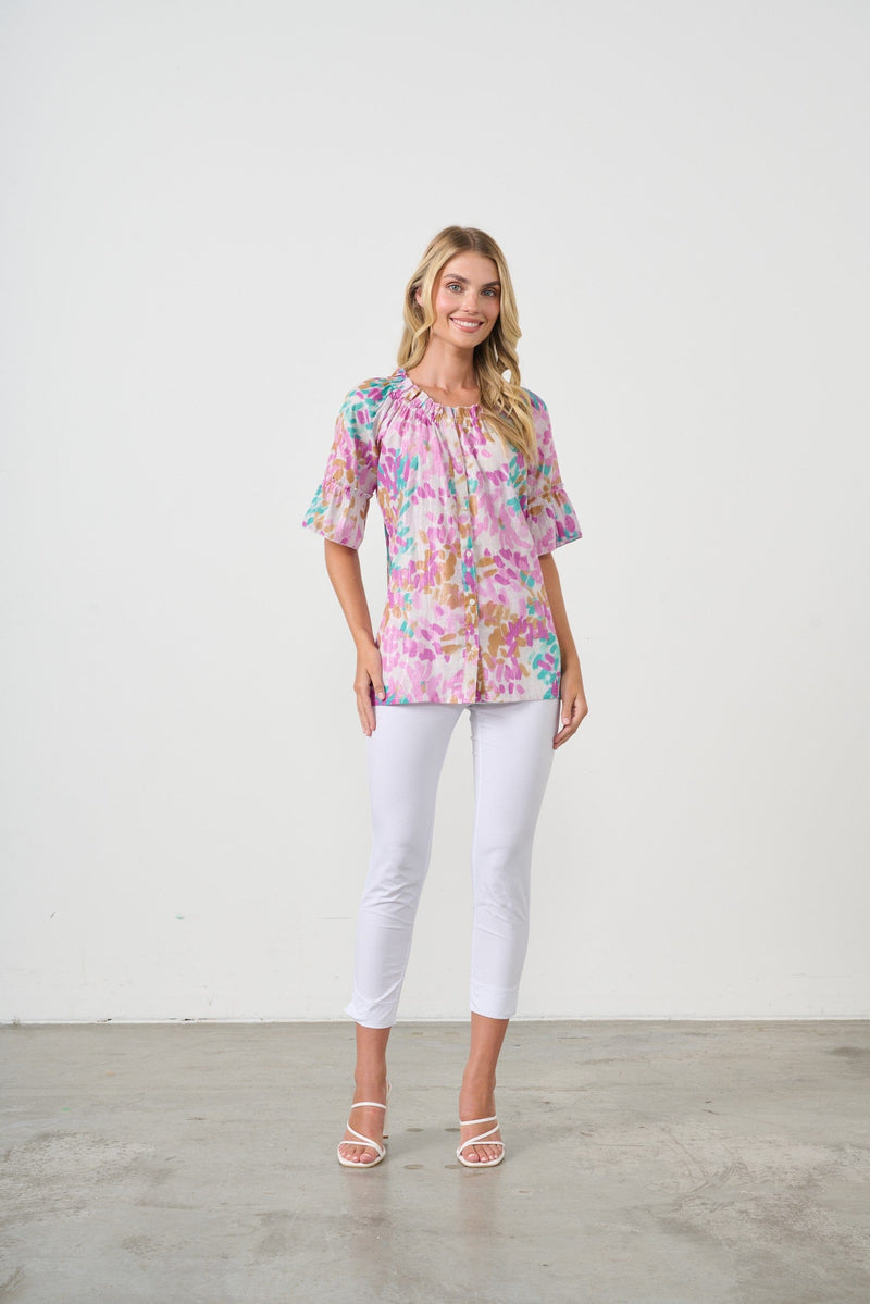 Load image into Gallery viewer, Holmes &amp; Fallon Womens Off-Shoulder Sparkle Blouse
