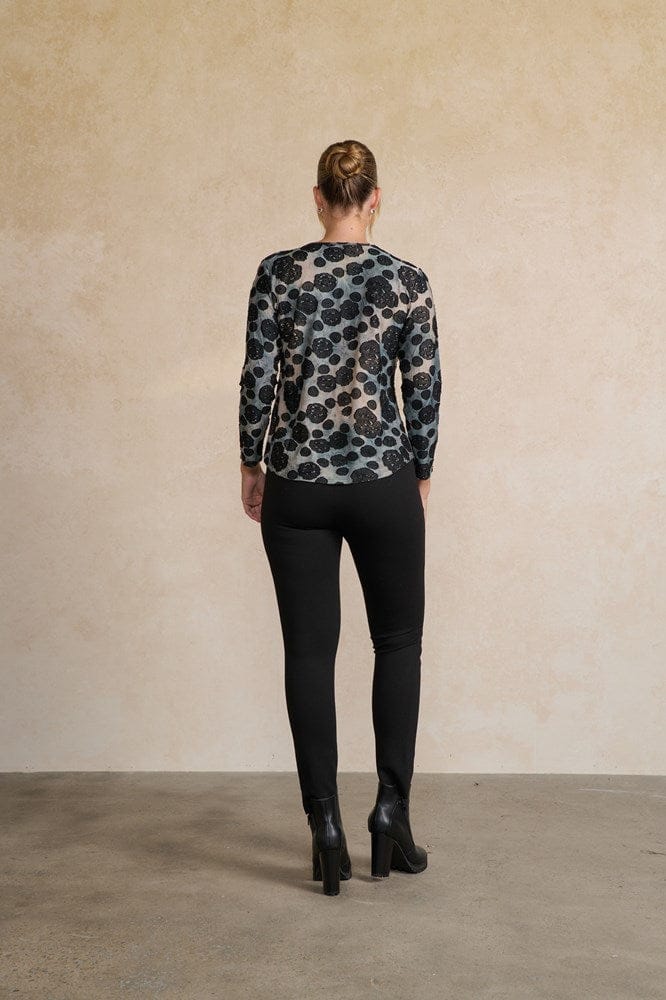 Load image into Gallery viewer, Holmes &amp; Fallon Womens Jacquard Lotus Root Top
