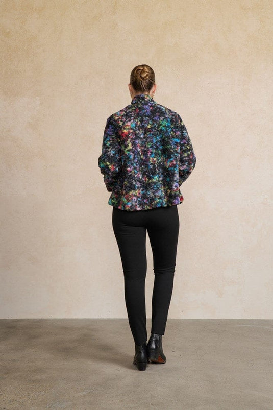 Holmes & Fallon Womens Jacket - Boucle & Pockets - Multi