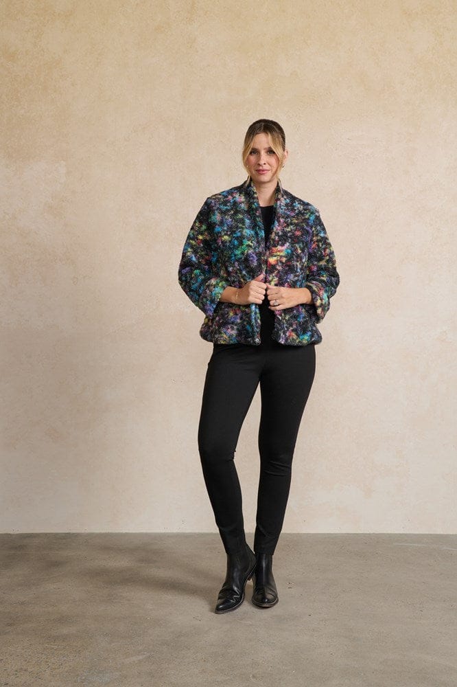 Load image into Gallery viewer, Holmes &amp; Fallon Womens Jacket - Boucle &amp; Pockets - Multi
