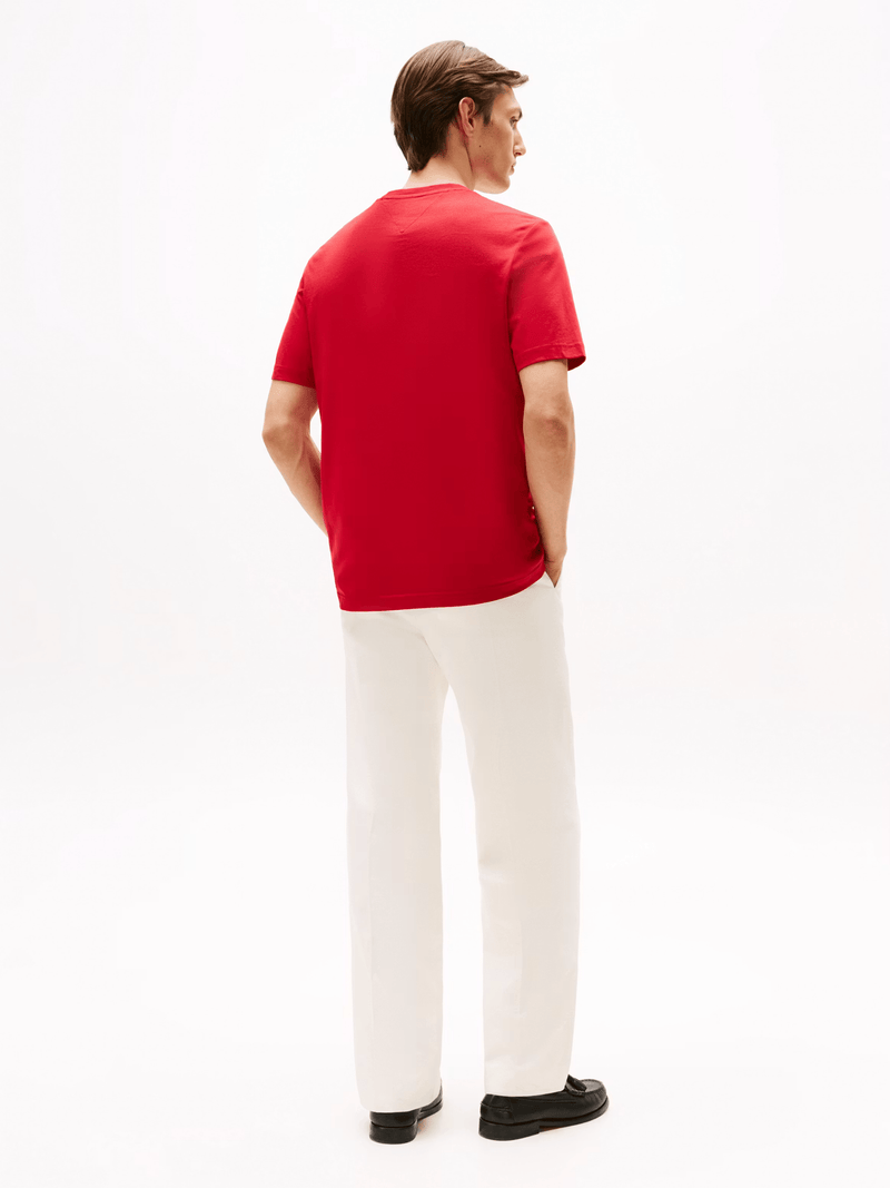 Load image into Gallery viewer, Tommy Hilfiger Mens Chest Insert Tee - Medium Red
