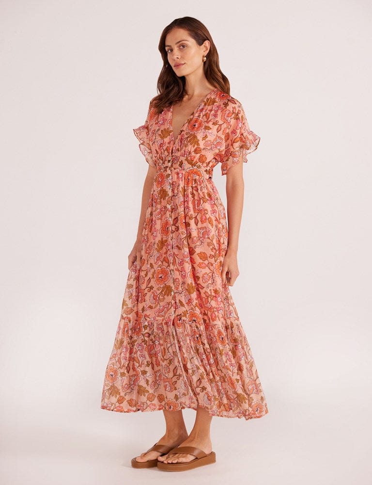 Load image into Gallery viewer, Minkpink Womens Amelia Button Down Midi Dress
