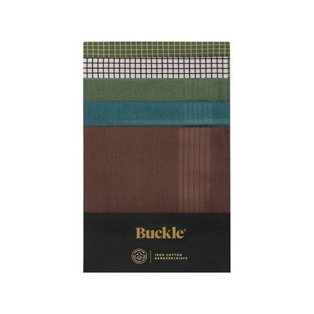 Buckle 10 Pack of Hankies - Evergreen
