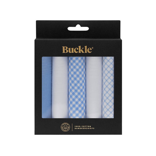 Buckle 5 Pack of Hankies - Glacier