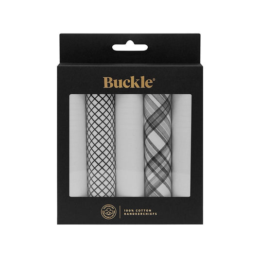 Buckle 5 Pack of Hankies - Sterling