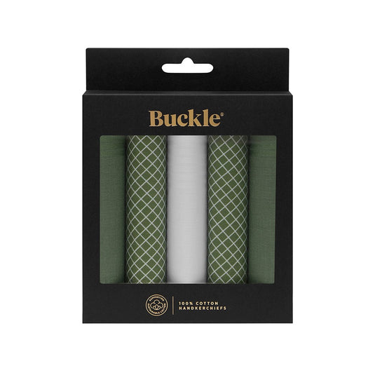 Buckle 5 Pack of Hankies - Grove