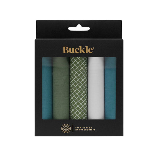 Buckle 5 Pack of Hankies - Coastal