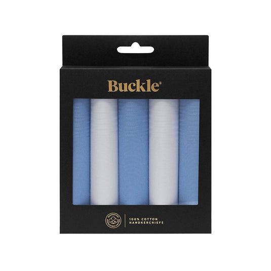 Buckle 5 Pack of Hankies - Skyline