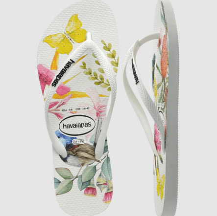 Havaianas Womens Slim Flora Thongs