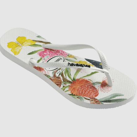 Havaianas Womens Slim Flora Thongs