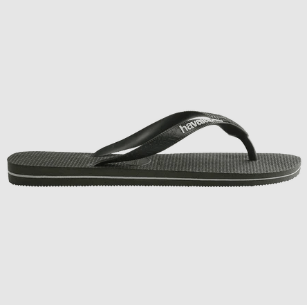 Havaianas Mens Rubber Logo Olive Green Male Thongs