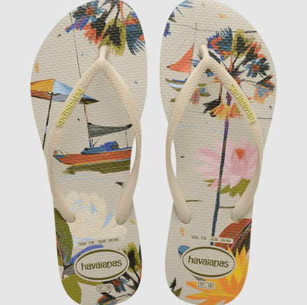 Havaianas Womens Summer Bliss Slim Thongs