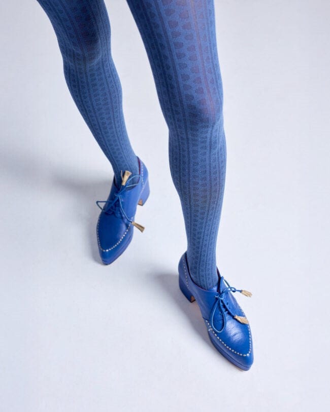 Load image into Gallery viewer, Tightology Womens Haptic Organic Cotton Tights – Blue
