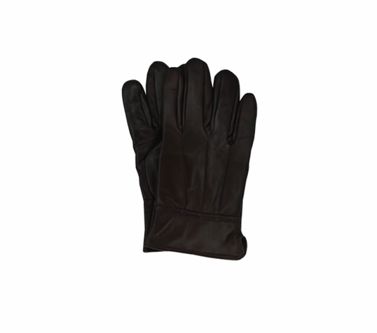 Avenel Mens Sheepskin Gloves  - Black Leather