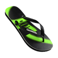 Load image into Gallery viewer, Havaianas Mens Top Graf Black/Green Thongs
