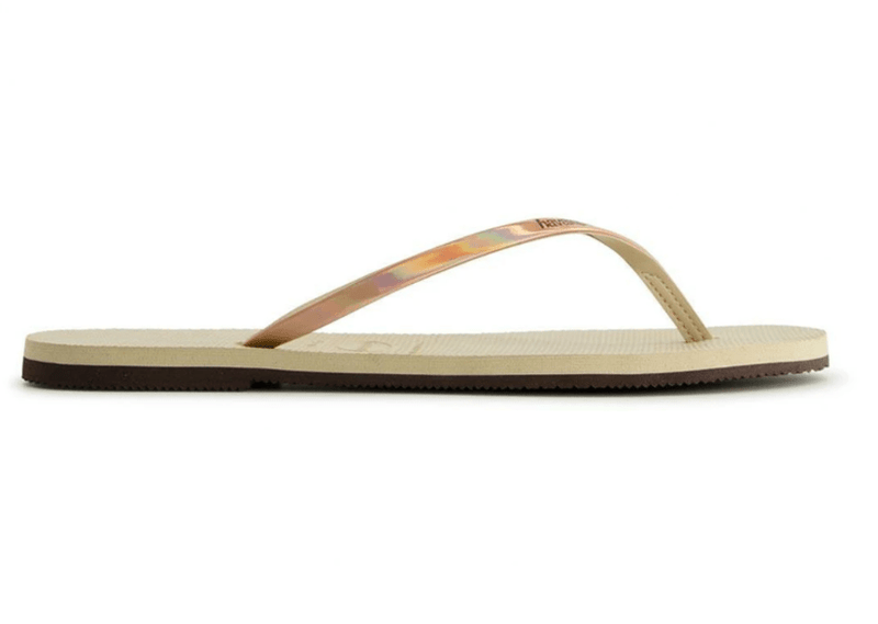 Load image into Gallery viewer, Havaianas Womens You Metallic - Sand/Gold Thong
