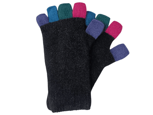 Native World Unisex Multi Possum Merino Fingerless Gloves