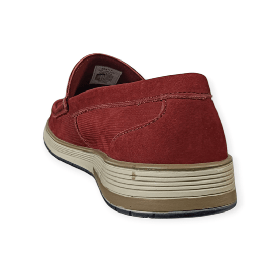 Ferracini Mens Tetley Slip-On Leather Shoe - Ruby