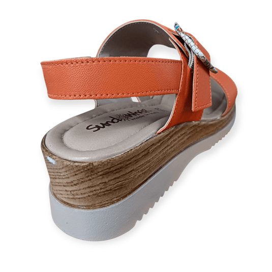 Sundowner Womens Turin Sandal - Orange