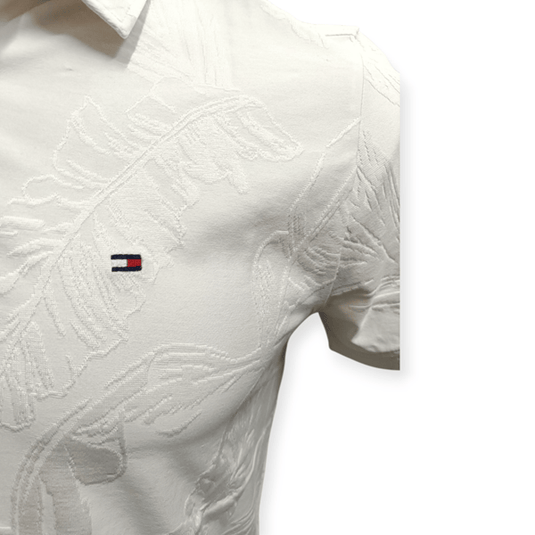 Tommy Hilfiger Mens Flora Jacquard Regular Polo