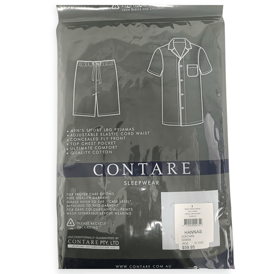 Contare Mens Short Sleeve Pyjama Set - Assorted Colours