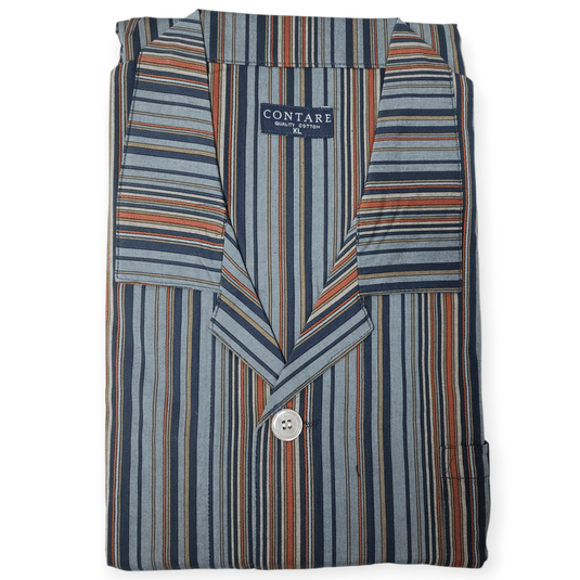 Contare Mens Short Sleeve Pyjama Set - Assorted Colours