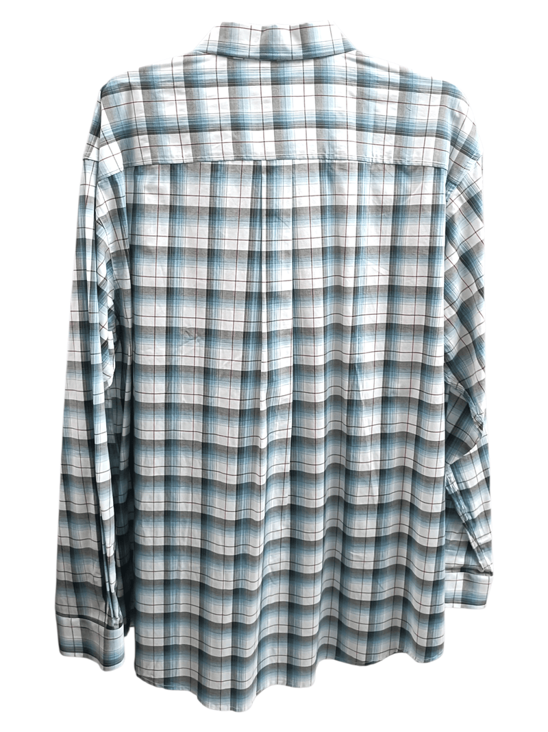 Load image into Gallery viewer, Cinch Mens Light Blue Check Long Sleeve Shirt
