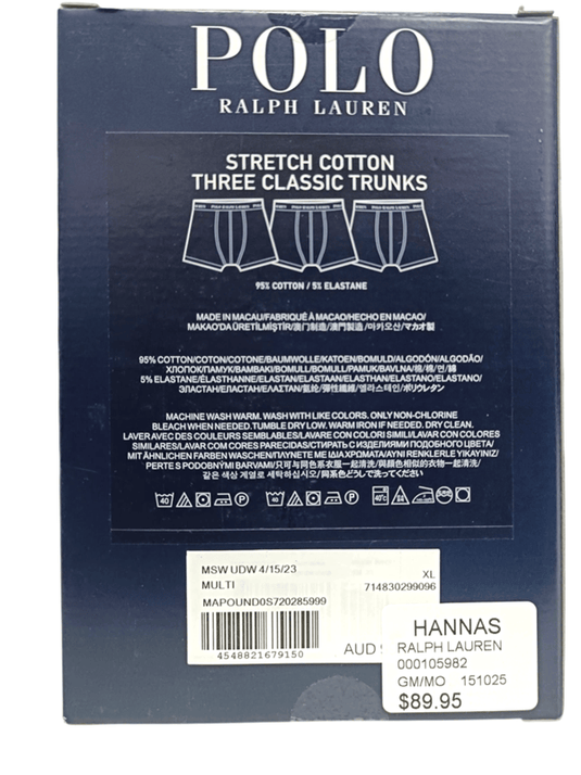 Ralph Lauren 3pk Mens Knit Trunks
