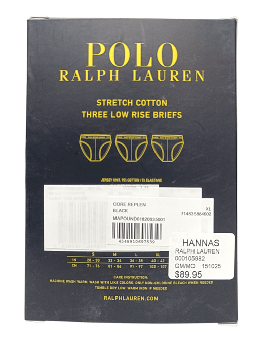 Ralph Lauren 3pk Mens Low Rise Knit Briefs