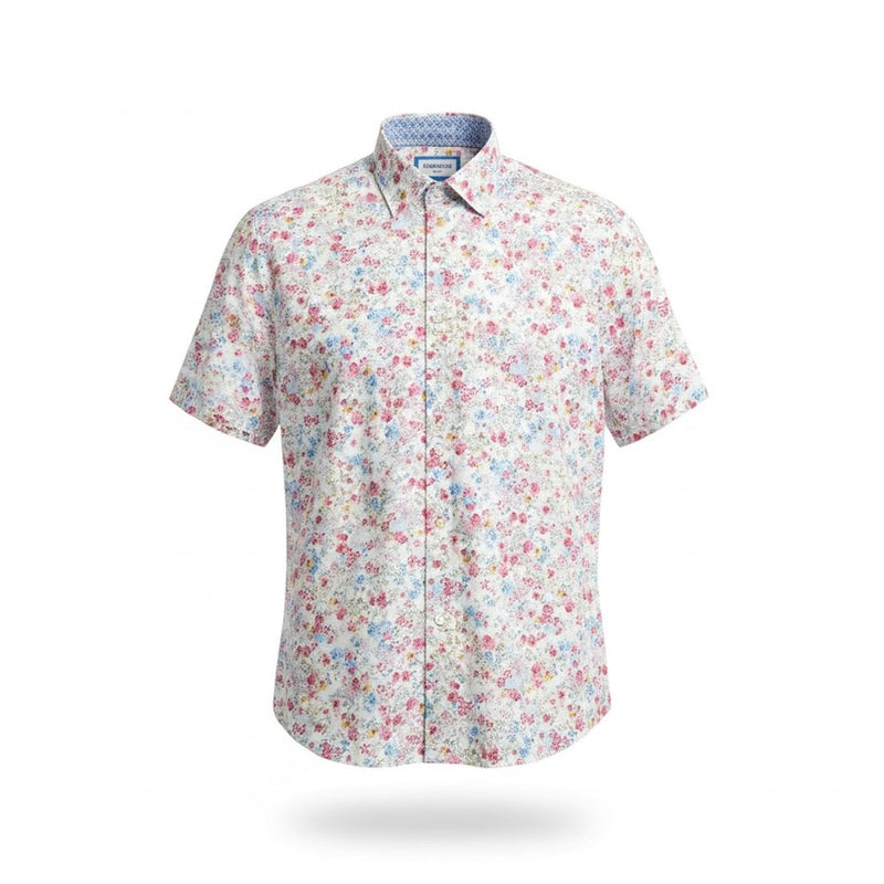 Load image into Gallery viewer, Cambridge Mens Portsea Modern Fit Short Sleeve Shirt - Pink
