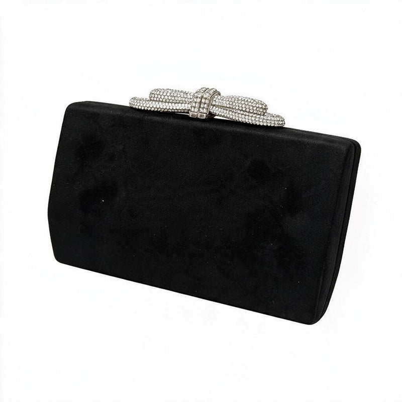 Load image into Gallery viewer, Gregory Ladner Womens Wallace Velvet Stone Bow Bag
