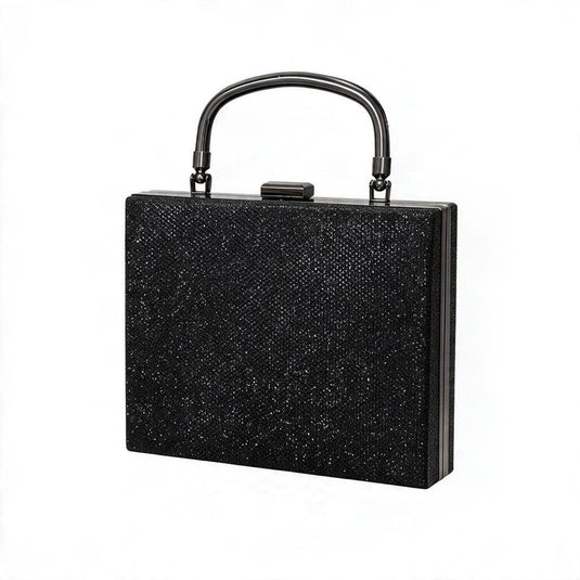 Gregory Ladner Womens Lurex Square Bag with Gold Handle