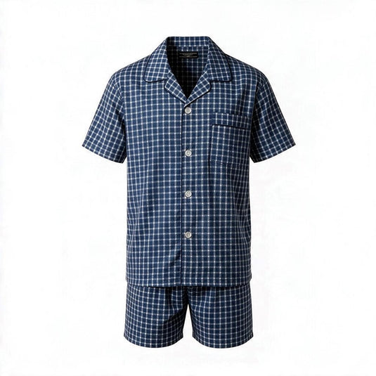 Contare Mens Country Short Leg Cotton Rich Pyjama Set - Assorted