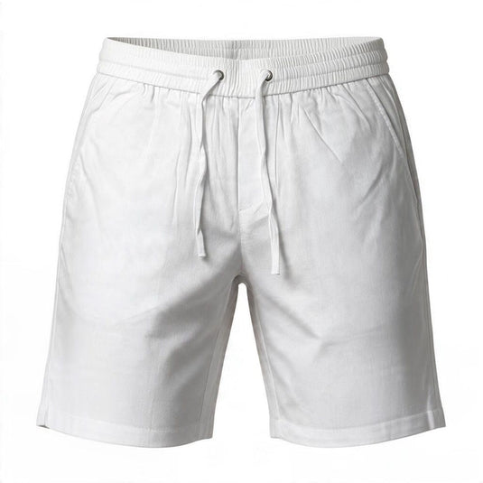 Daniel Hechter Mens Max Cotton Drawstring Shorts - White