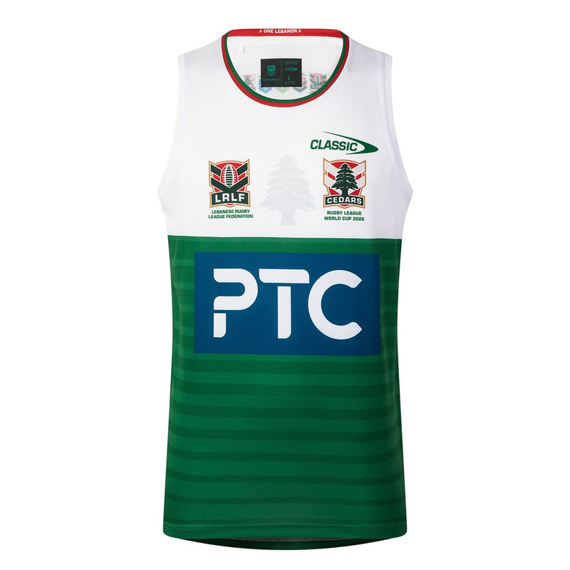 Load image into Gallery viewer, Classic Mens Lebanon World Cup Pro Training Singlet
