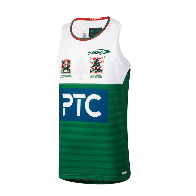 Load image into Gallery viewer, Classic Mens Lebanon World Cup Pro Training Singlet

