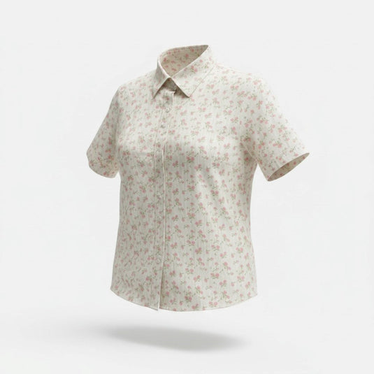 Country Classic Womens Rose Short Sleeve Shirt