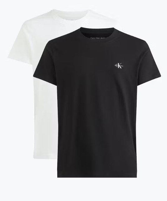 Calvin Klein Mens 2 Pack Monogram Logo T-Shirt