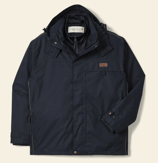 R. M. Williams Mens Rockley 2 in 1 Field Jacket