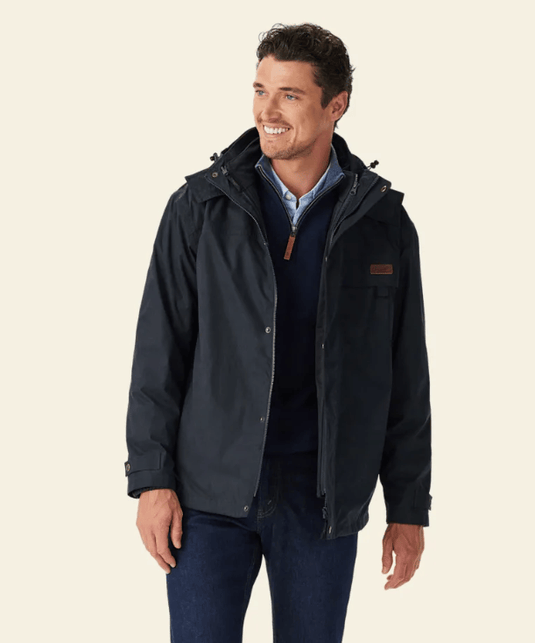 R. M. Williams Mens Rockley 2 in 1 Field Jacket