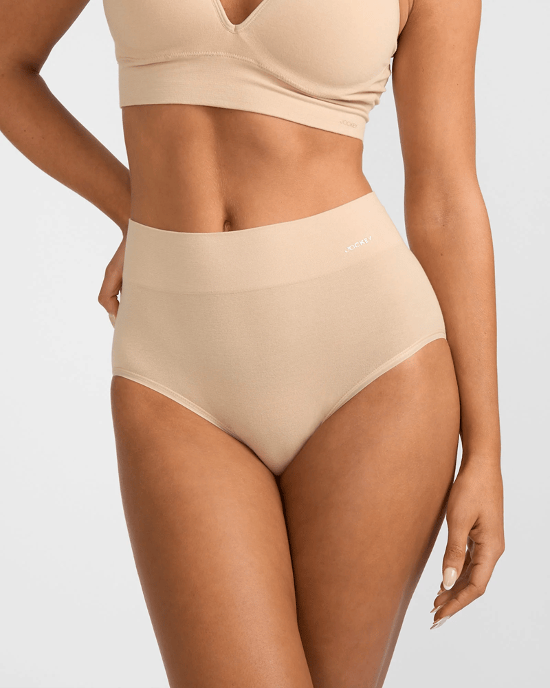 Load image into Gallery viewer, Jockey Womens Skimmies Modal Full Brief - Nude
