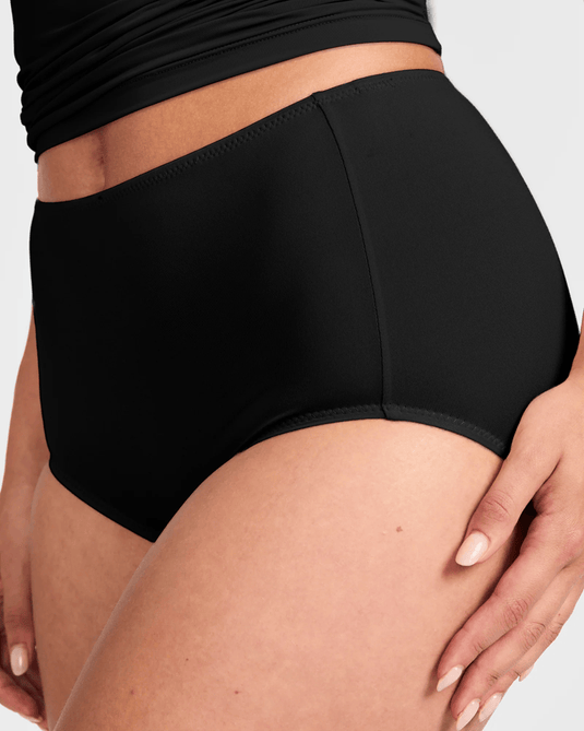 Jockey Womens No Ride Up Full Brief - Black