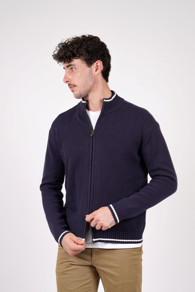 Load image into Gallery viewer, James Harper Mens Zip Through Cardigan
