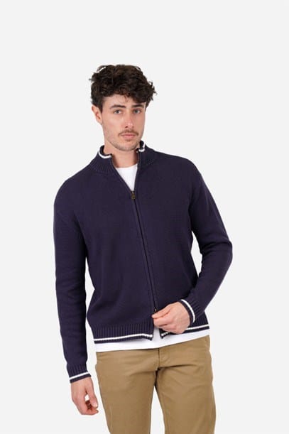 Load image into Gallery viewer, James Harper Mens Zip Through Cardigan
