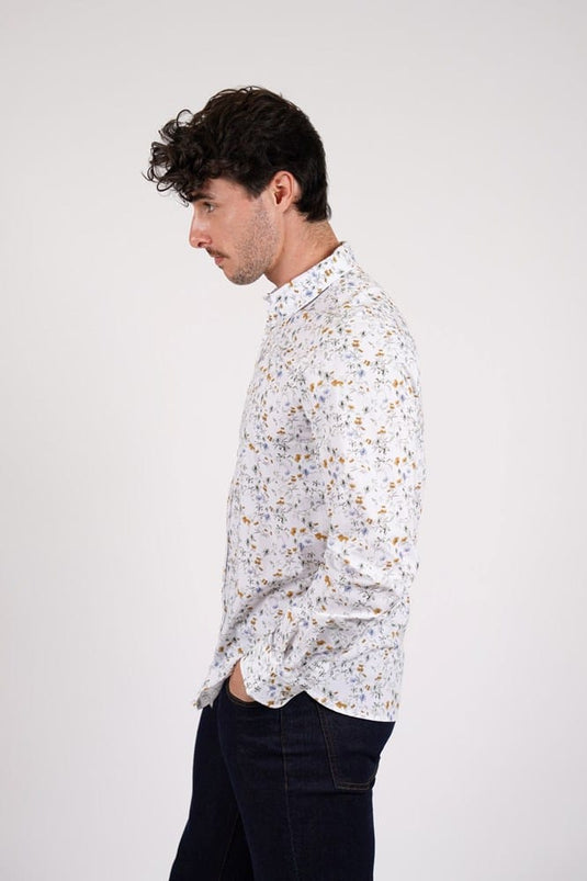 James Harper Mens Sage Long Sleeve Shirt