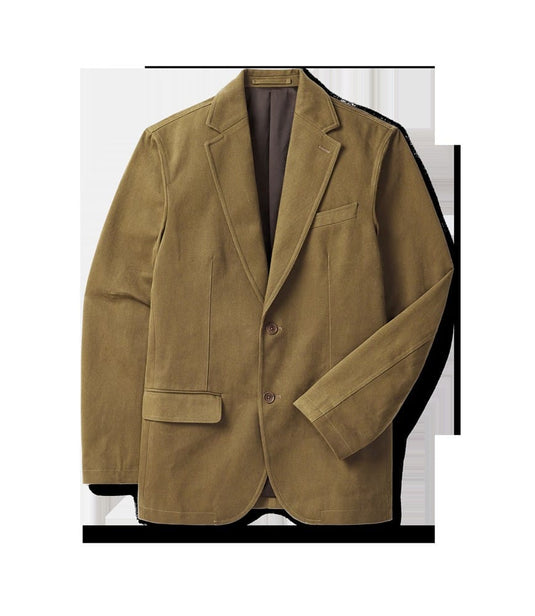 R.M. Williams Stratford Cotton Twill Blazer - Sepia Tint