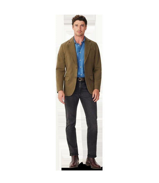 R.M. Williams Stratford Cotton Twill Blazer - Sepia Tint