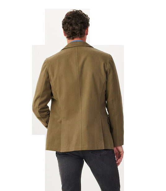 R.M. Williams Stratford Cotton Twill Blazer - Sepia Tint