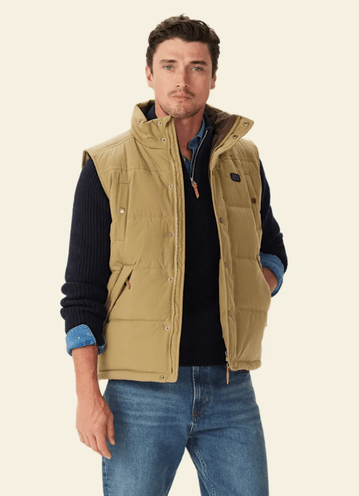R. M. Williams Kalkite Padded Vest - Tan